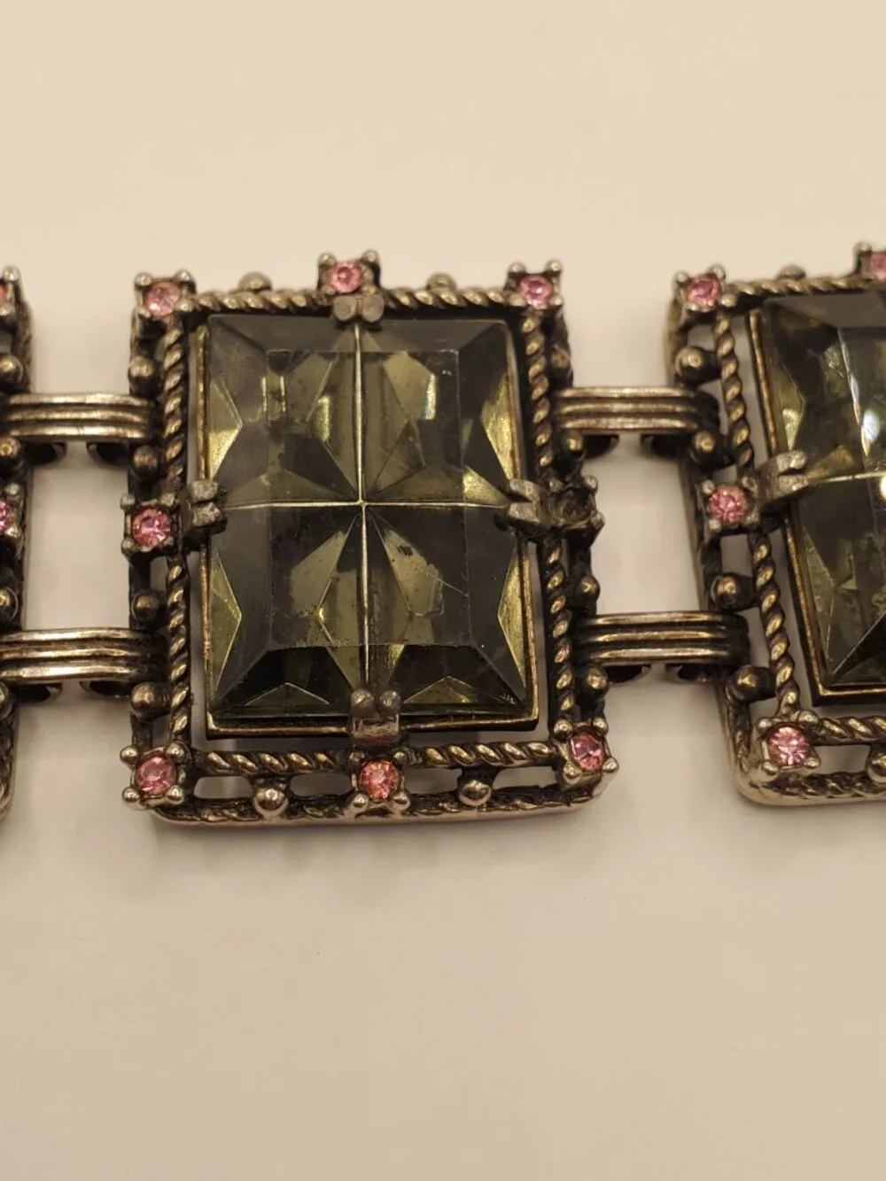1 Silver -toned Bracelet, item # B-1200, wt. 78 grams.